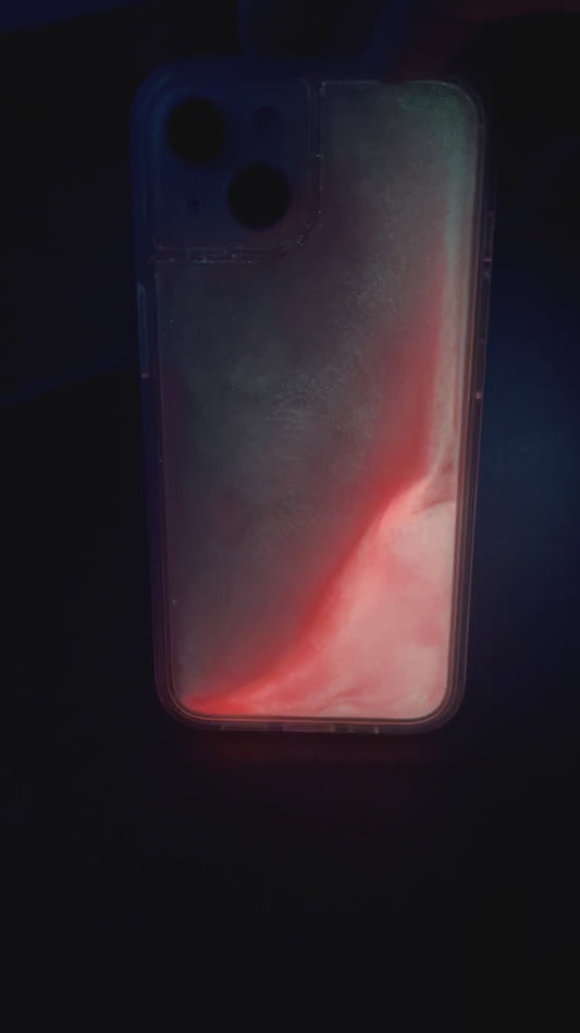 GlowFlow Luminous Quicksand Iphone Case - Candy Pink Edition